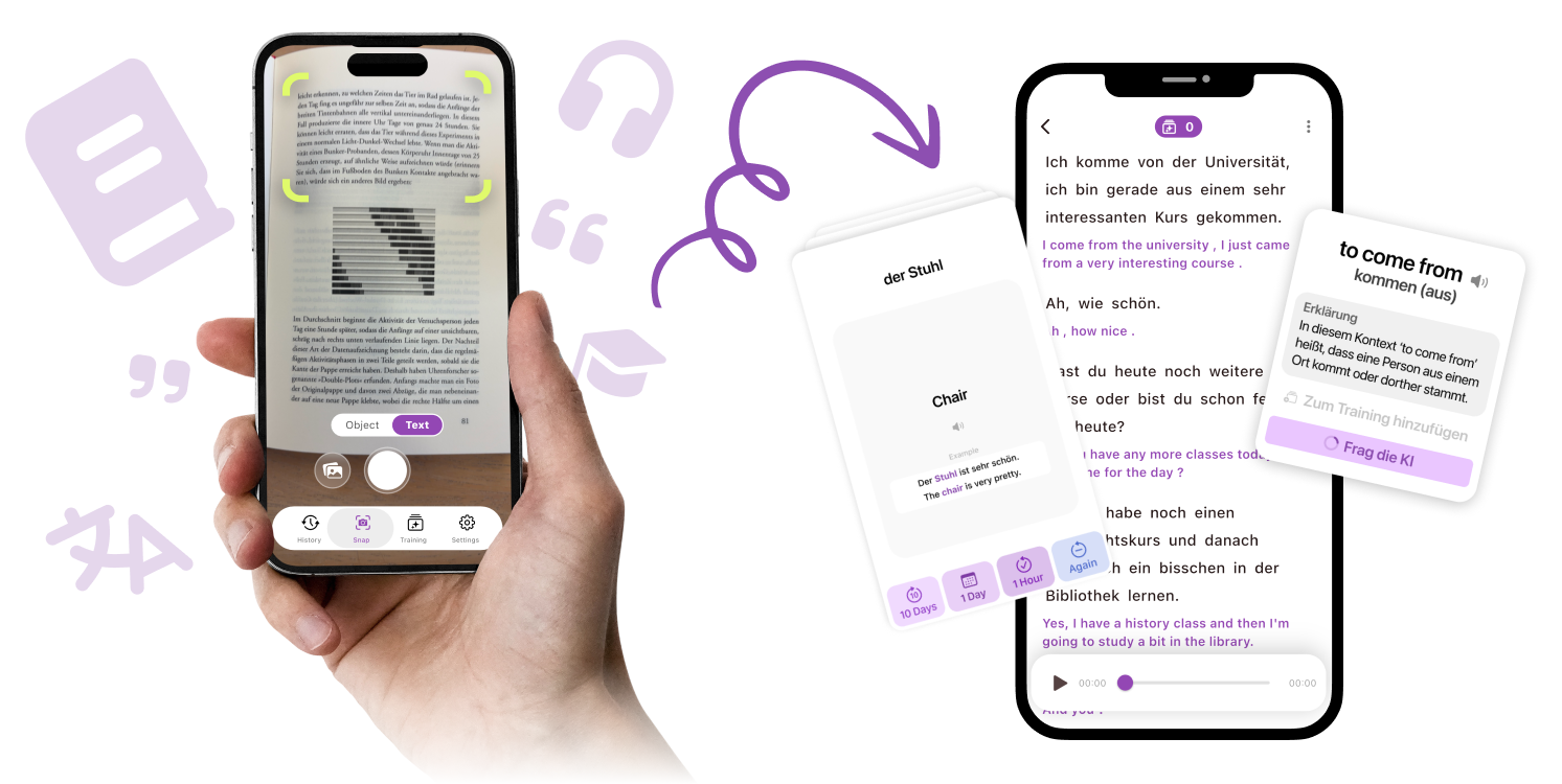 LiT app screens