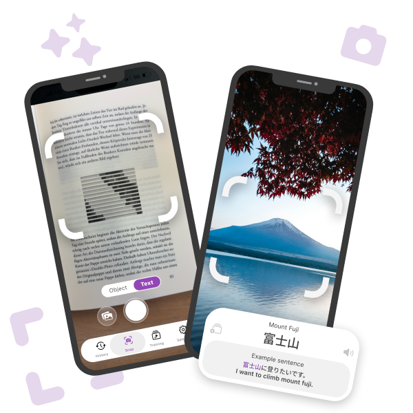 Taking a photo of a text